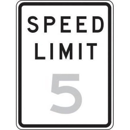 Accuform TRAFFIC SIGN SPEED LIMIT  18 in x 12 in FRR21820RA